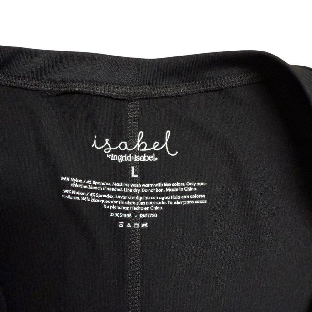 ISABEL MATERNITY MAXI DRESS LONG SLEEVE BLACK BACK SLIT SIZE L STRETCH MINIMAL - Picture 3 of 6